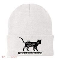 Petting Chart For A Cat Funny How To Pet A Cat Meme Beanie thumb 0