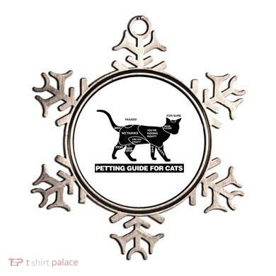 Petting Chart For A Cat Funny How To Pet A Cat Meme Ornament