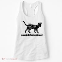 Petting Chart For A Cat Funny How To Pet A Cat Meme Women's Tank Top thumb 0