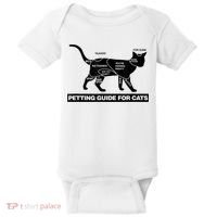 Petting Chart For A Cat Funny How To Pet A Cat Meme Baby Bodysuit thumb 0