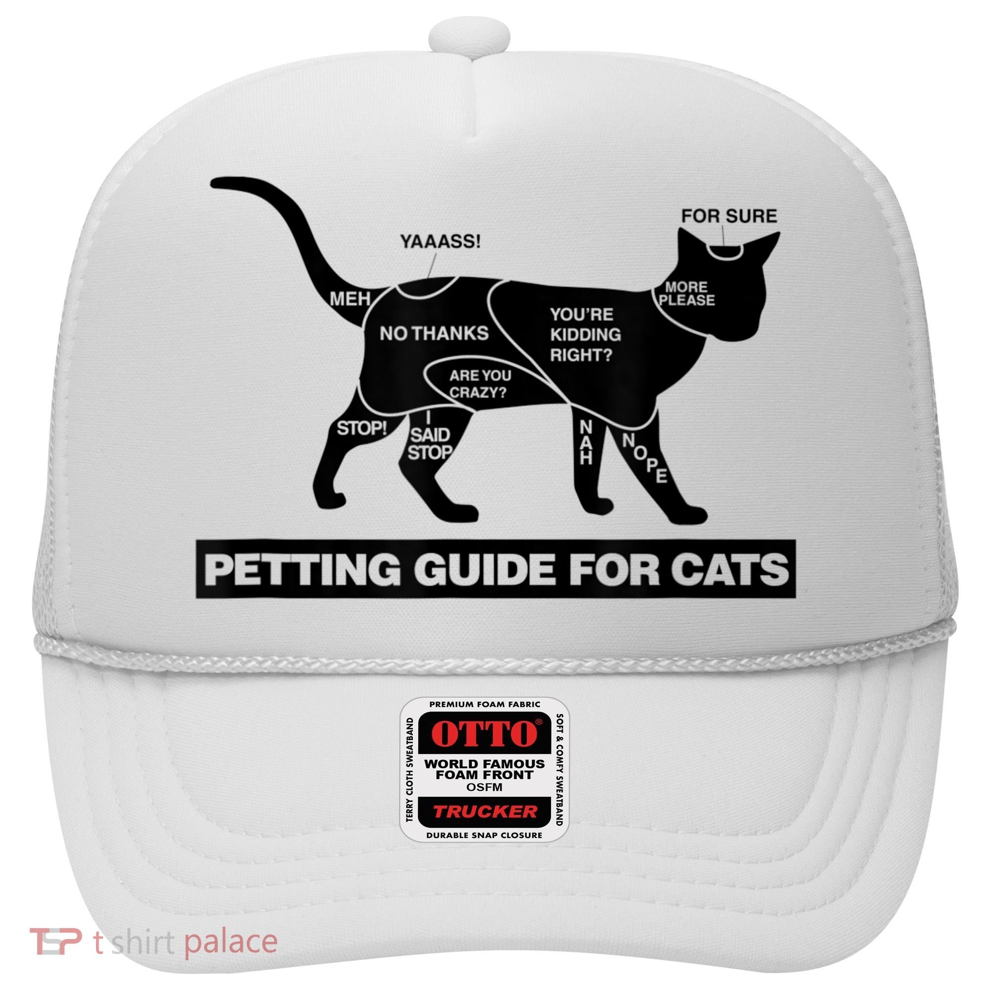 Petting Chart For A Cat Funny How To Pet A Cat Meme Hat