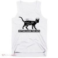Petting Chart For A Cat Funny How To Pet A Cat Meme Tank Top thumb 0