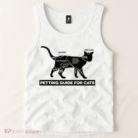Petting Chart For A Cat Funny How To Pet A Cat Meme Tank Top thumb 2