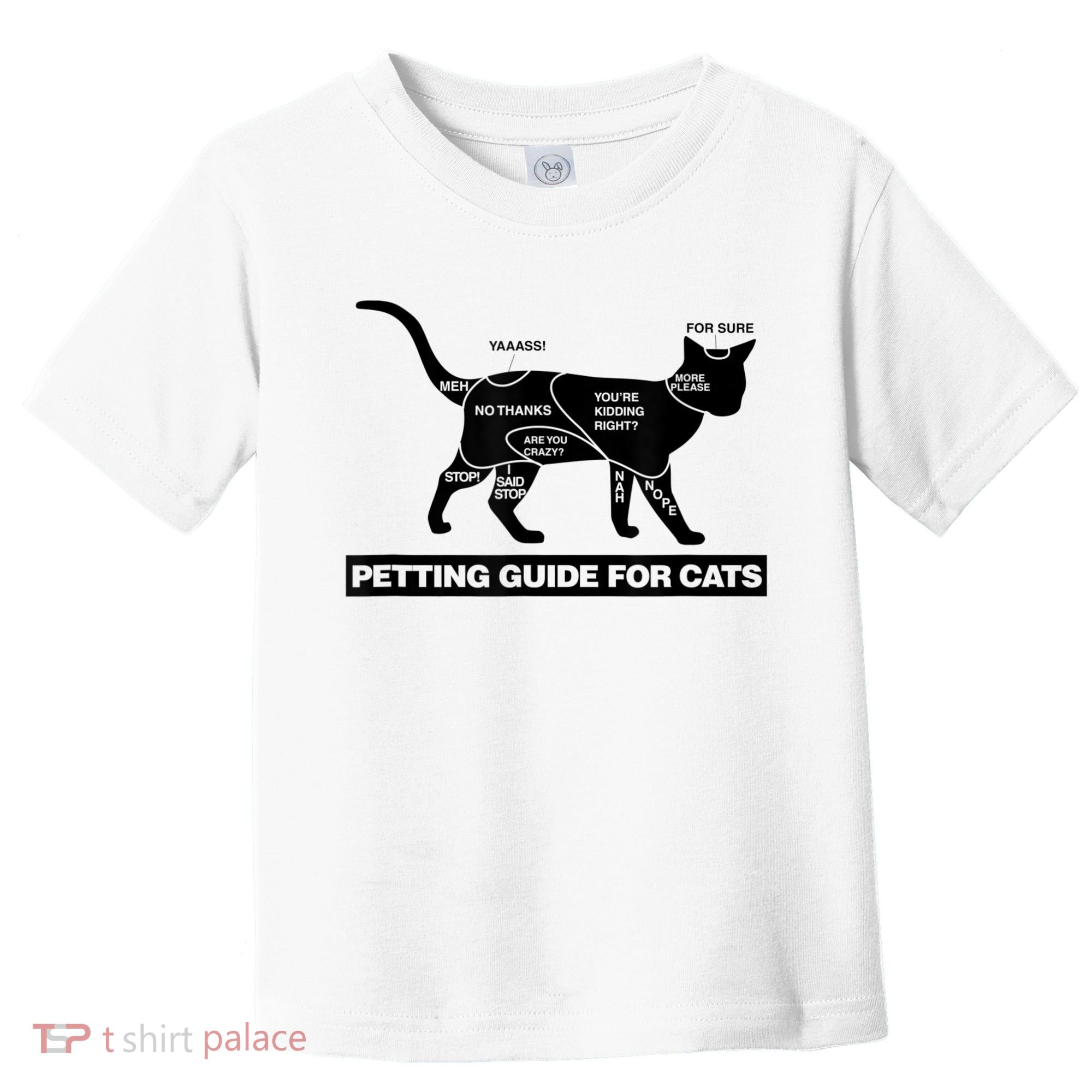 Petting Chart For A Cat Funny How To Pet A Cat Meme Toddler T-Shirt