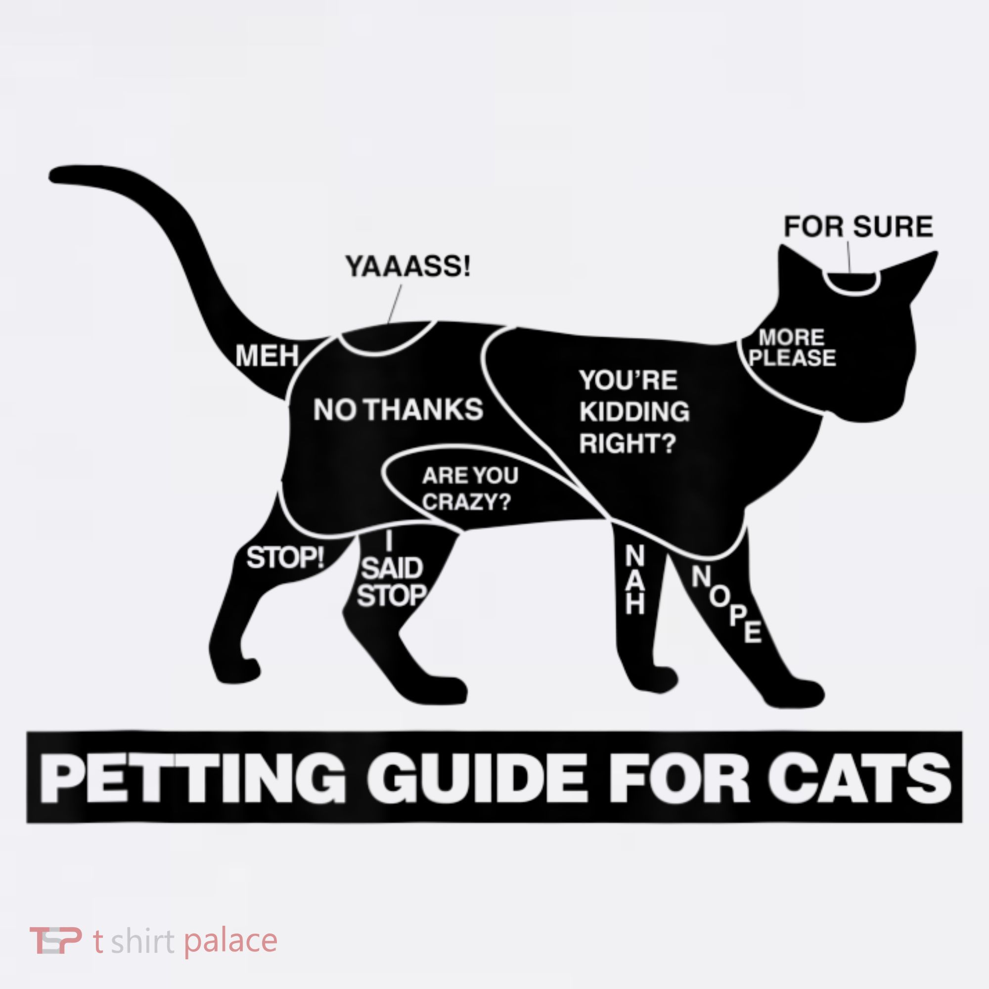 Petting Chart For A Cat Funny How To Pet A Cat Meme Visor