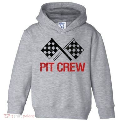 Pit Crew For Racing Car Parties Toddler Hoodie