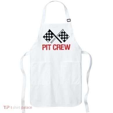 Pit Crew For Racing Car Parties Apron