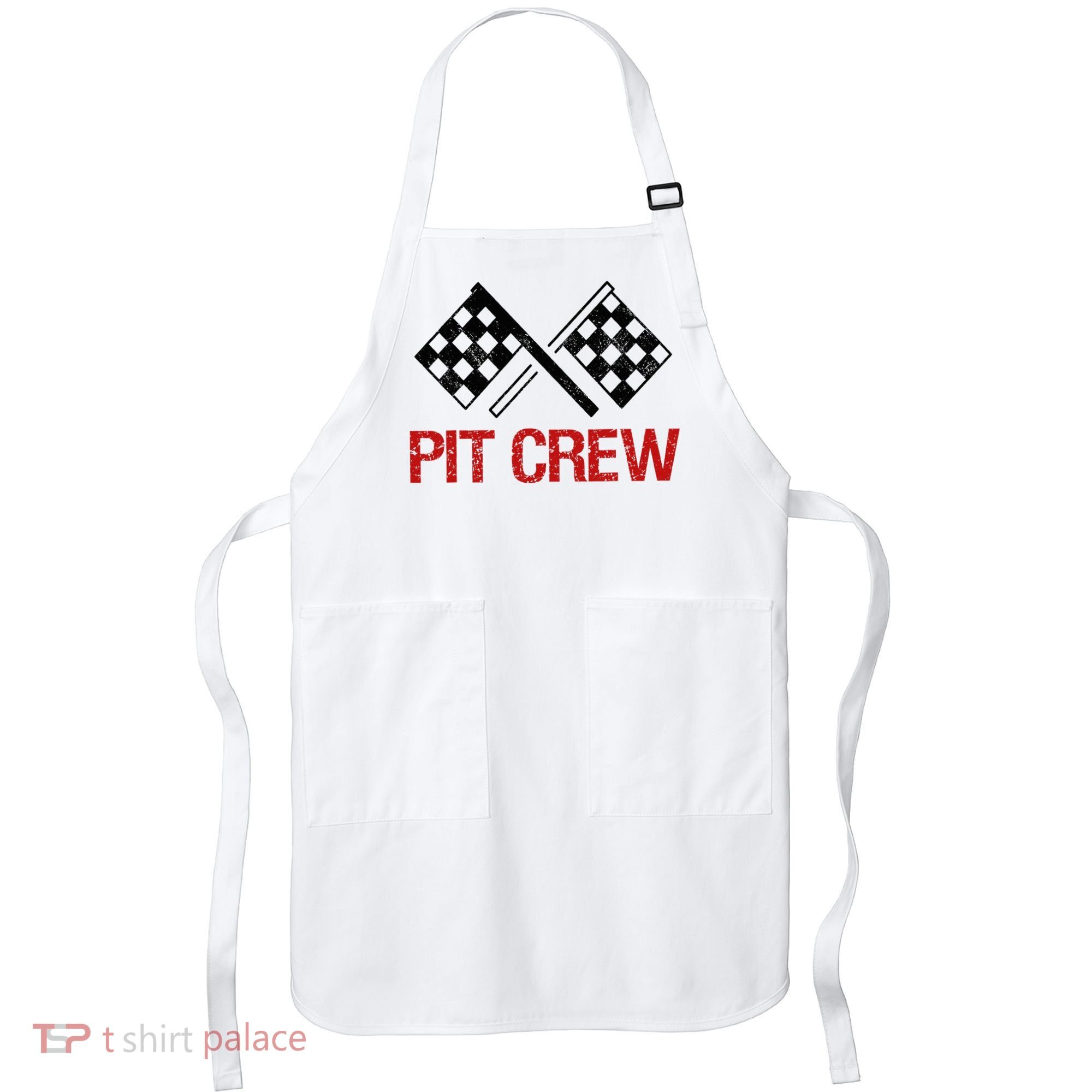 Pit Crew For Racing Car Parties Apron