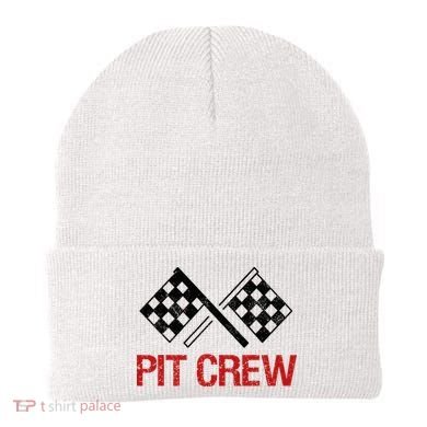 Pit Crew For Racing Car Parties Beanie