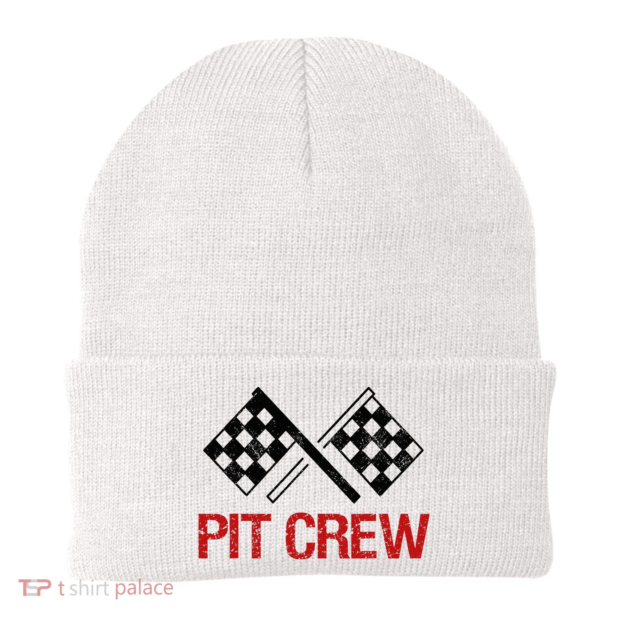 Pit Crew For Racing Car Parties Beanie
