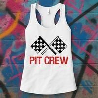 Pit Crew For Racing Car Parties Women's Tank Top thumb 3