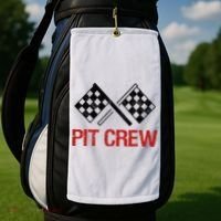 Pit Crew For Racing Car Parties Golf Towel thumb 2