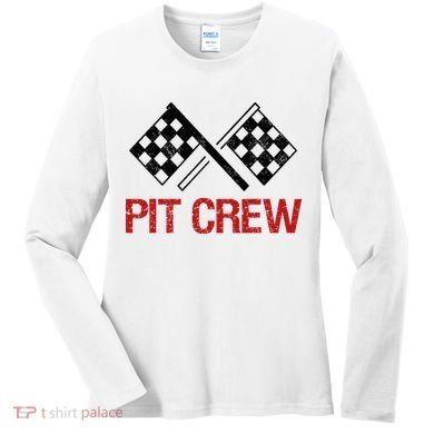 Pit Crew For Racing Car Parties Women's Long Sleeve Shirt