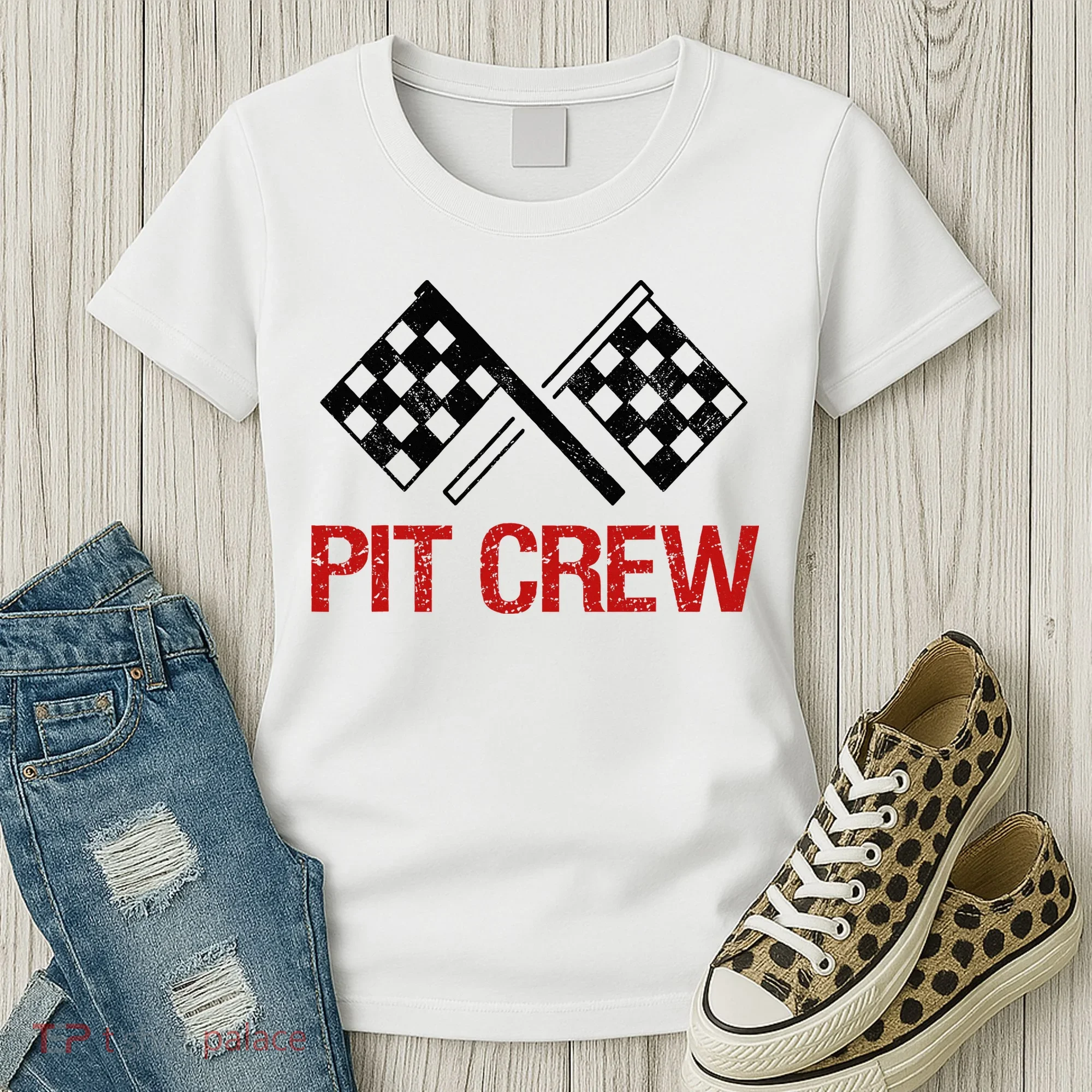 Pit Crew For Racing Car Parties Women's T-Shirt
