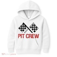 Pit Crew For Racing Car Parties Kids Hoodie thumb 0