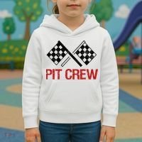 Pit Crew For Racing Car Parties Kids Hoodie thumb 3