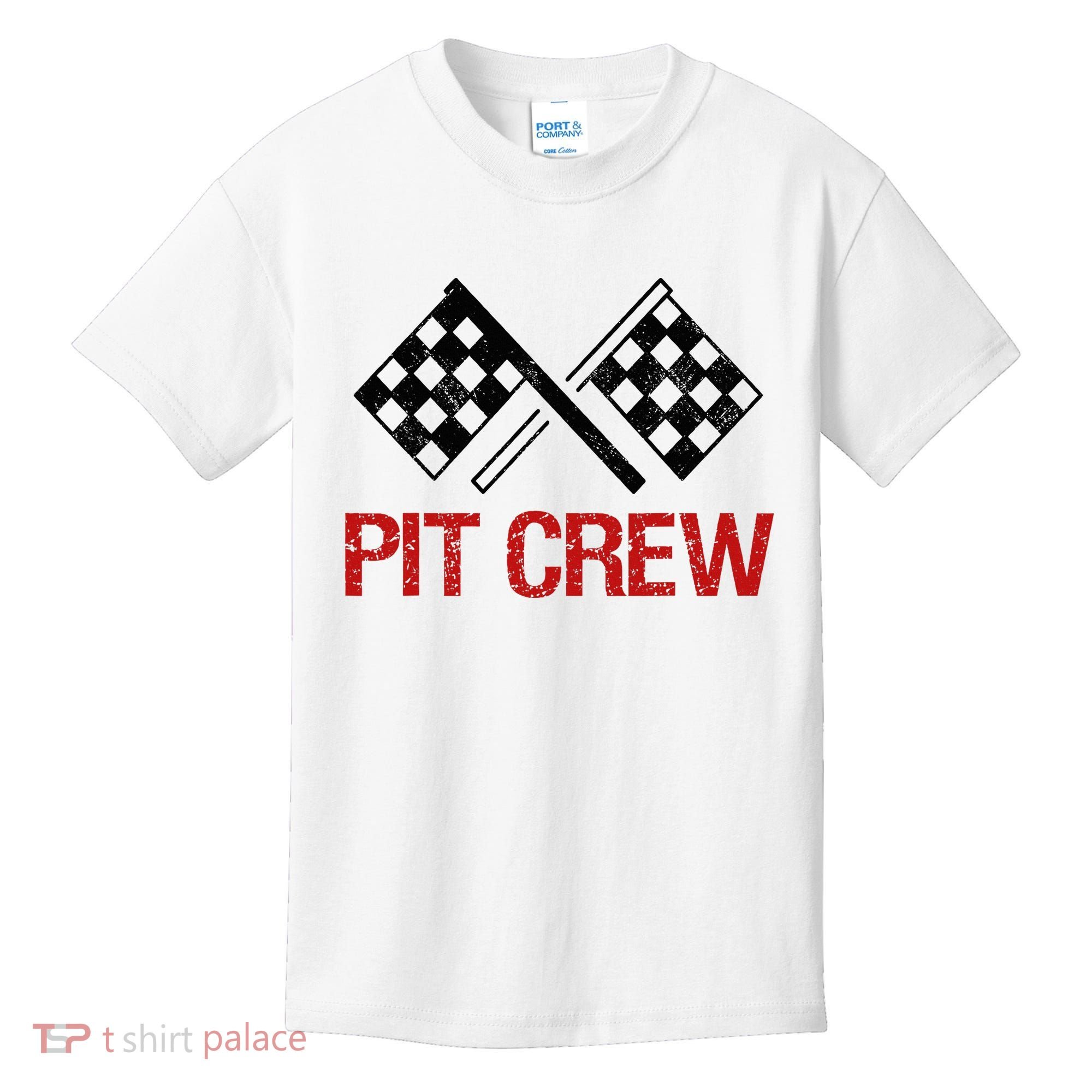 Pit Crew For Racing Car Parties Kids T-Shirt