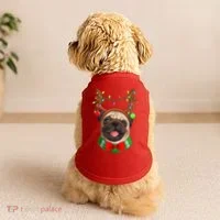 Pug Christmas Festive Cute Doggie Tank thumb 2