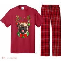 Pug Christmas Festive Cute Pajama Set thumb 0