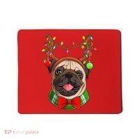 Pug Christmas Festive Cute Mousepad thumb 0