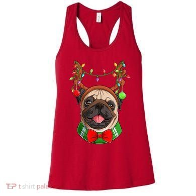 Pug Christmas Festive Cute Women's Tank Top