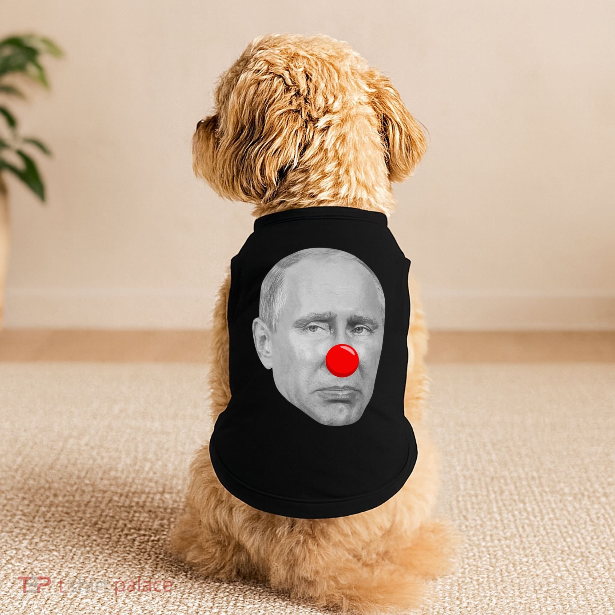 Putin Clown Funny Doggie Tank