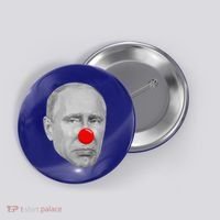 Putin Clown Funny Button thumb 0
