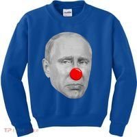 Putin Clown Funny Kids Sweatshirt thumb 0