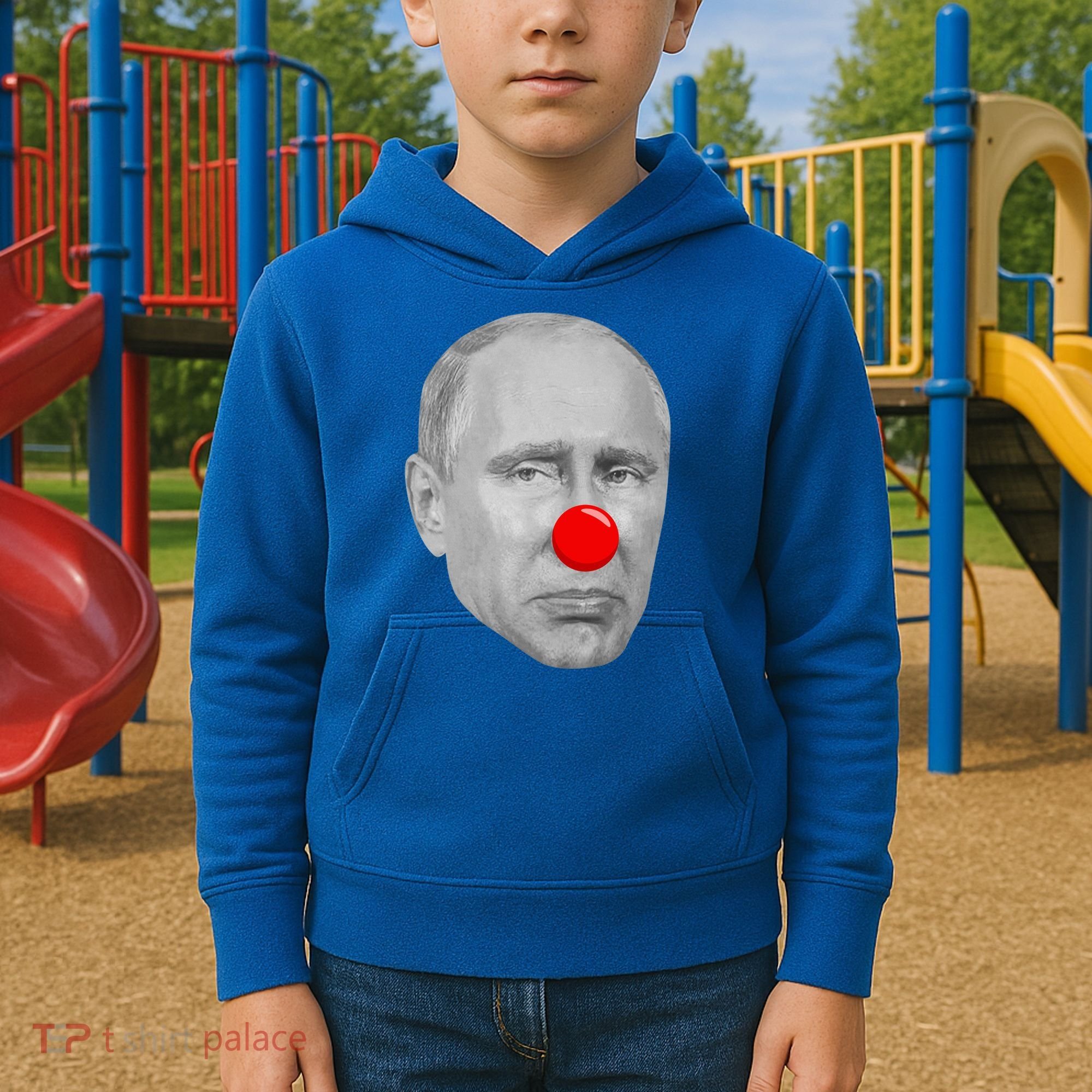 Putin Clown Funny Kids Hoodie
