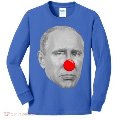 Putin Clown Funny Kids Long Sleeve Shirt