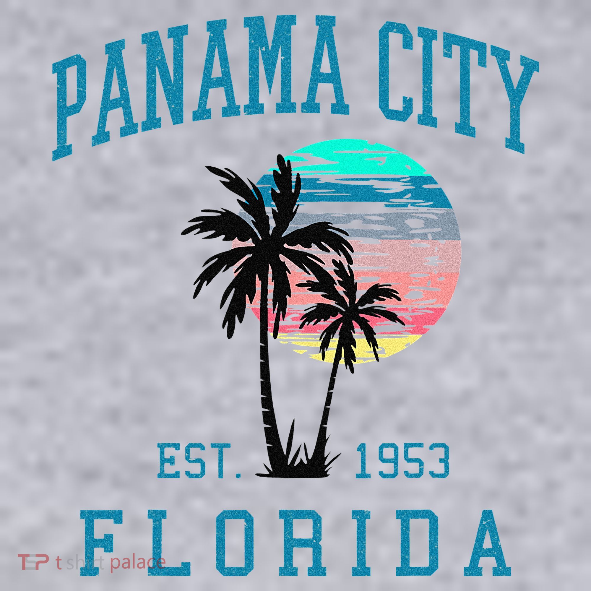 Panama City Florida Spring Vacations Beach Palm Trees Summer Women's Sweatshirt