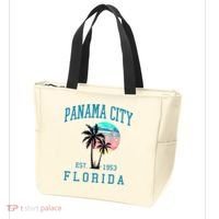 Panama City Florida Spring Vacations Beach Palm Trees Summer Tote Bag thumb 3