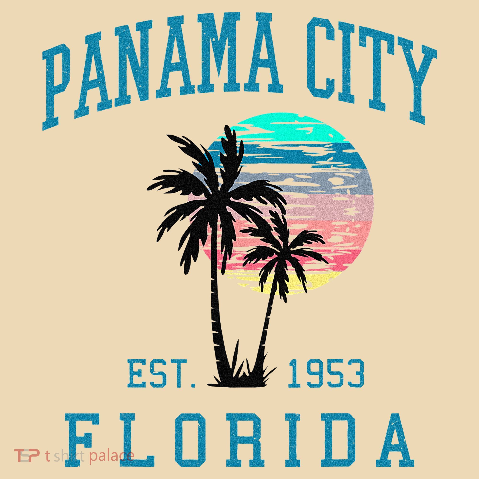 Panama City Florida Spring Vacations Beach Palm Trees Summer Tote Bag