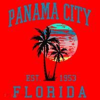 Panama City Florida Spring Vacations Beach Palm Trees Summer Santa Hat thumb 1