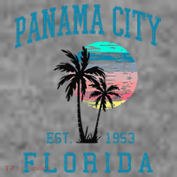 Panama City Florida Spring Vacations Beach Palm Trees Summer Toddler Hoodie thumb 2