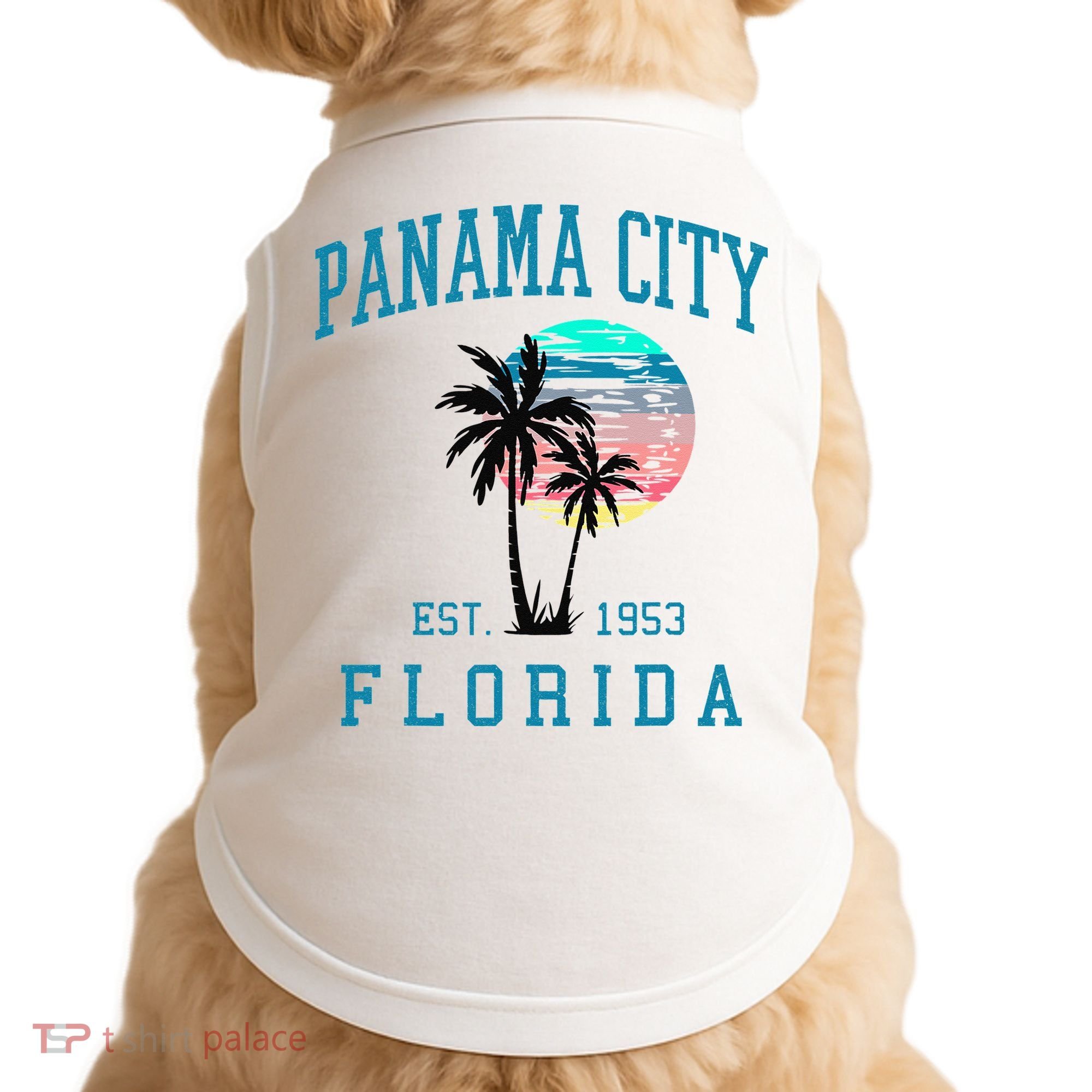 Panama City Florida Spring Vacations Beach Palm Trees Summer Doggie Tank