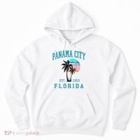 Panama City Florida Spring Vacations Beach Palm Trees Summer Hoodie thumb 0