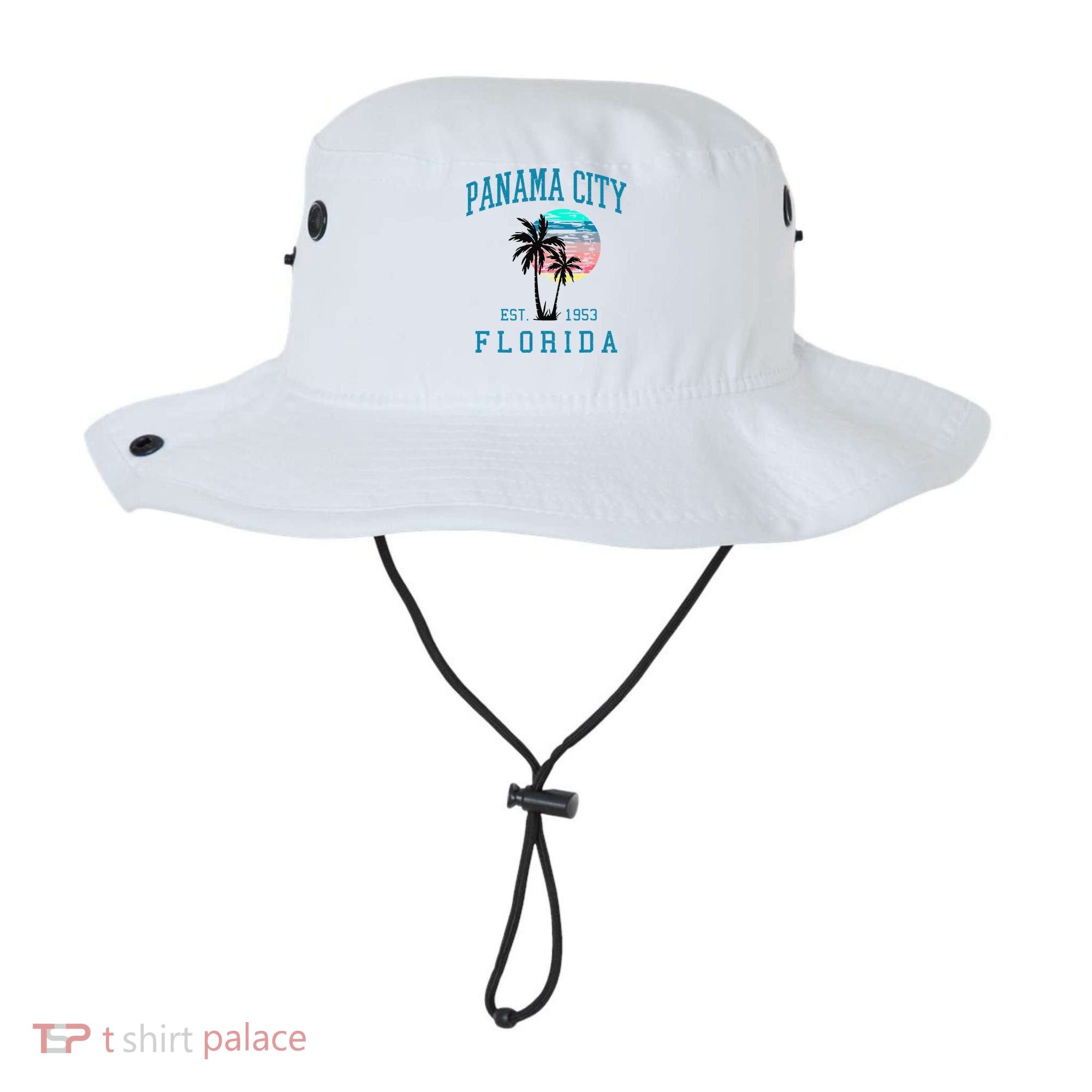 Panama City Florida Spring Vacations Beach Palm Trees Summer Bucket Hat