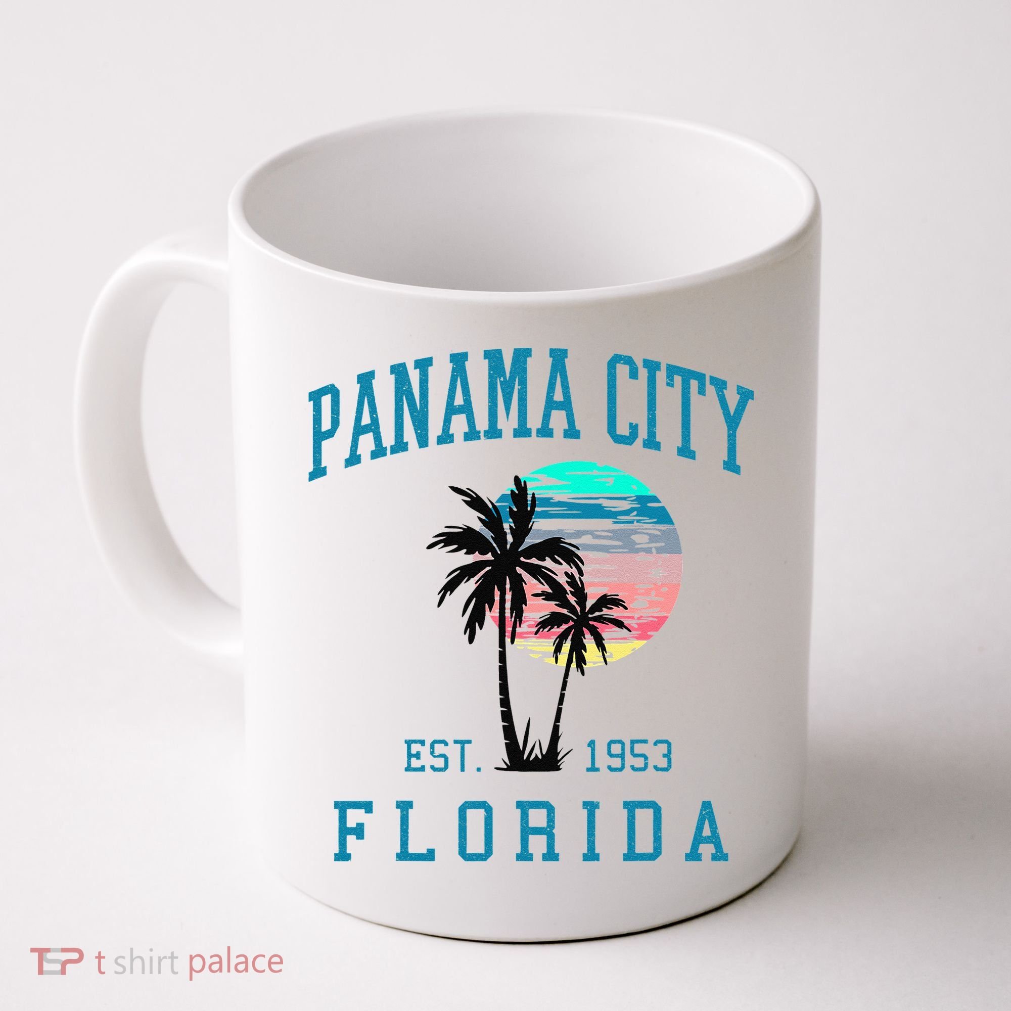 Panama City Florida Spring Vacations Beach Palm Trees Summer Coffee Mug