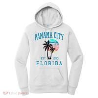 Panama City Florida Spring Vacations Beach Palm Trees Summer Women's Hoodie thumb 0