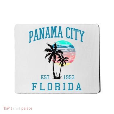Panama City Florida Spring Vacations Beach Palm Trees Summer Mousepad