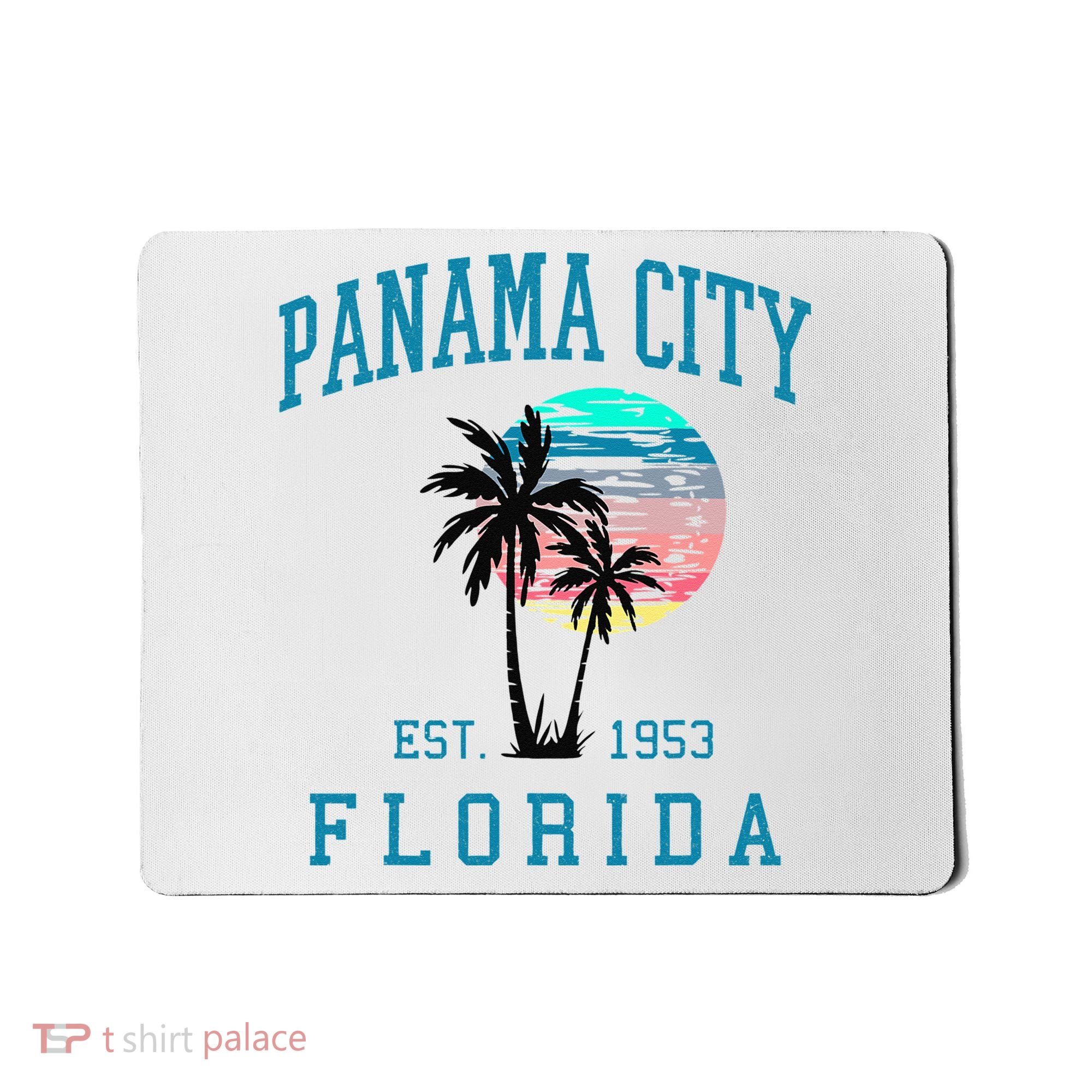 Panama City Florida Spring Vacations Beach Palm Trees Summer Mousepad