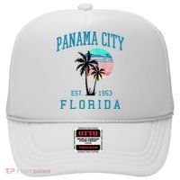 Panama City Florida Spring Vacations Beach Palm Trees Summer Hat thumb 0