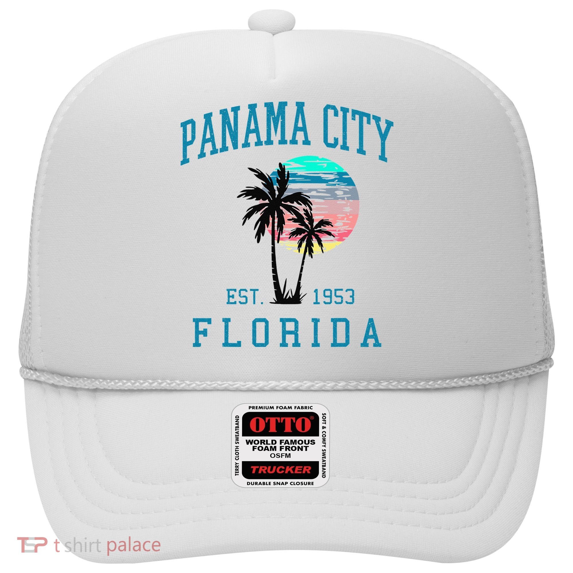 Panama City Florida Spring Vacations Beach Palm Trees Summer Hat