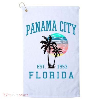 Panama City Florida Spring Vacations Beach Palm Trees Summer Golf Towel