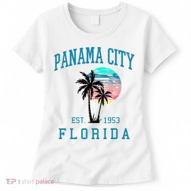 Panama City Florida Spring Vacations Beach Palm Trees Summer Women's T-Shirt
