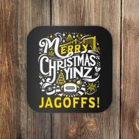 Pittsburgh Christmas Funny Yinz Jagoff Ugly Coaster thumb 0