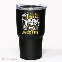 Pittsburgh Christmas Funny Yinz Jagoff Ugly Tumbler thumb 0