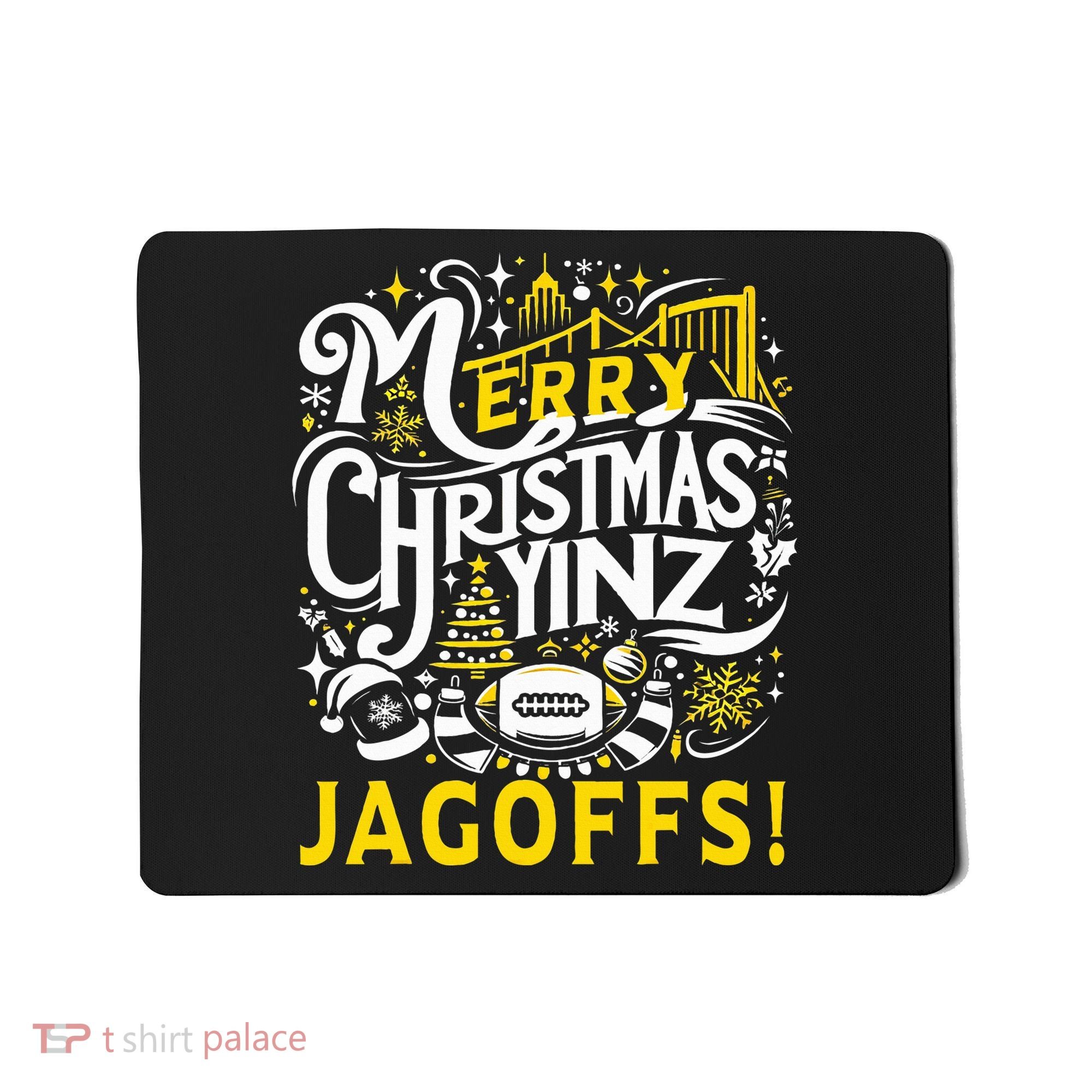 Pittsburgh Christmas Funny Yinz Jagoff Ugly Mousepad