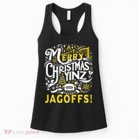 Pittsburgh Christmas Funny Yinz Jagoff Ugly Women's Tank Top thumb 0